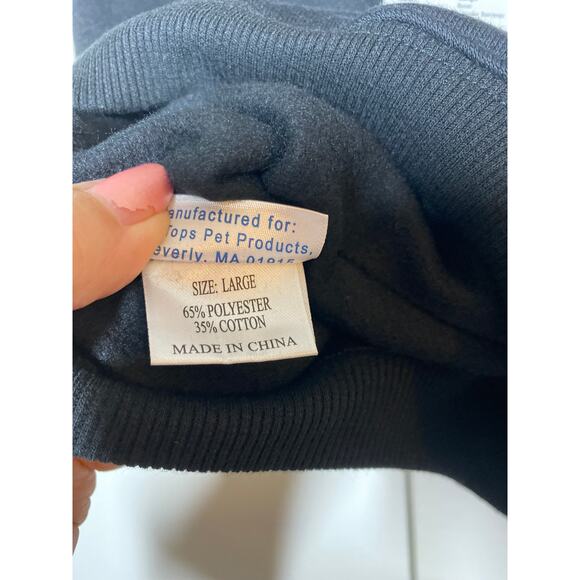 Casual Canine Dog Black Basic Hoodie Large NEW - Picture 5 of 7